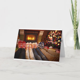 TARJETA FESTIVA TIEMPO DEL AÑO PARA "PENSAR EN USTEDES" NAVIDADES