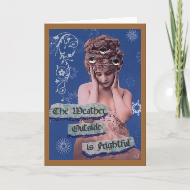 Tarjeta Festiva Tiempo espantoso (Anverso)