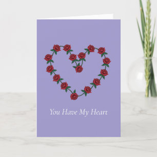 Tarjeta Festiva Tienes mi corazón