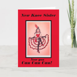 Tarjeta Festiva Tienes una nueva hermana de Knee que puede