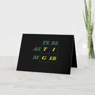 Tarjeta Festiva Tiger Goat Woods Masters