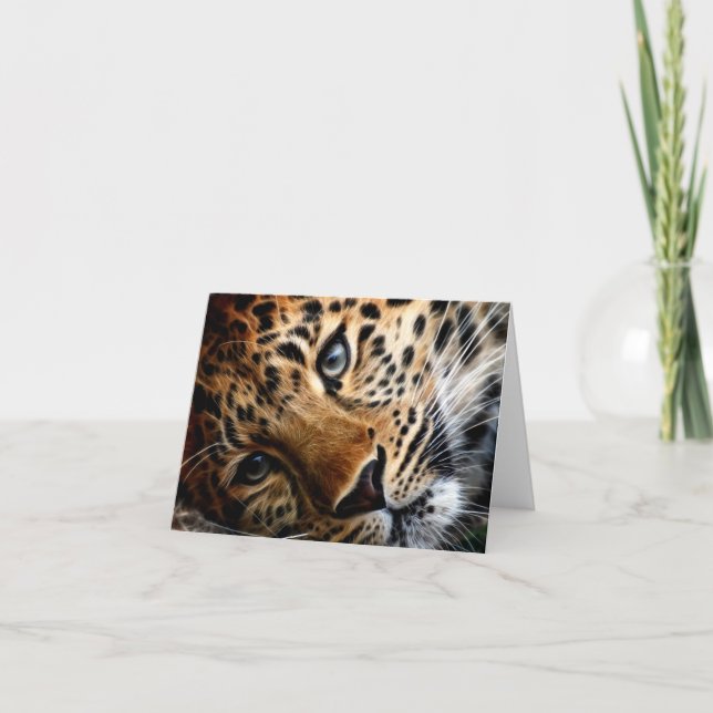 Tarjeta Festiva Tigre 3 - Notecard (Anverso)