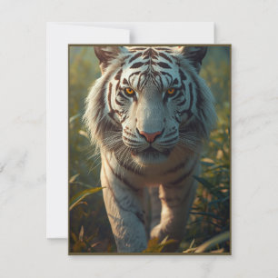Tarjeta Festiva Tigre blanco