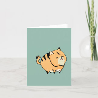 Tarjeta Festiva Tigre Cute Personalizable