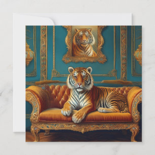 Tarjeta Festiva Tigre de IA