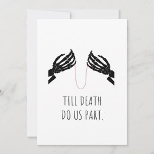 Tarjeta Festiva Till Death Do Us Part Cuadrado