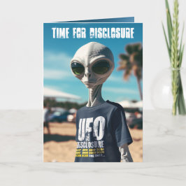 Tarjeta Festiva Time For Disclosure