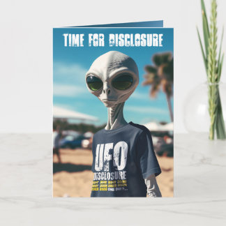 Tarjeta Festiva Time For Disclosure