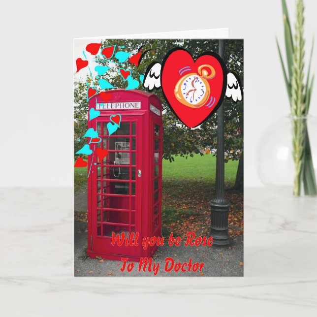 Tarjeta Festiva Time Traveller Valentine (Anverso)