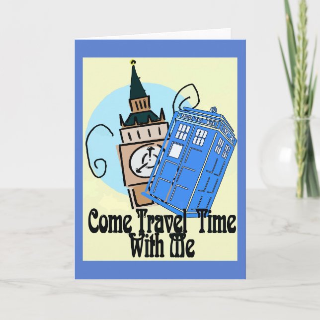 Tarjeta Festiva Time Traveller Valentine (Anverso)