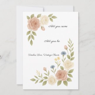 Tarjeta Festiva Timeless beauty for timeless moments.