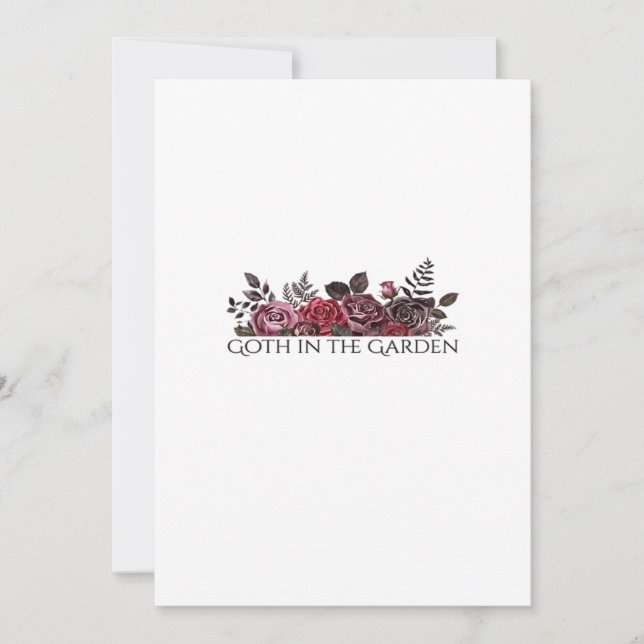 Tarjeta Festiva Tinta Whimsigoth – Bosques místicos, lunas y magia (Anverso)