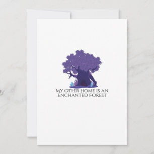 Tarjeta Festiva Tinta Whimsigoth – Bosques místicos, lunas y magia