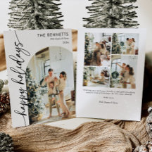 Tipografía Boho Felices Fiestas Arco Foto