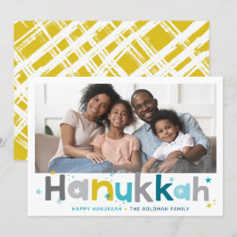 Tarjeta Festiva TIPOGRAFÍA COLORIDA foto moderna de paisaje