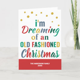 Tarjeta Festiva Tipografía colorida Navidades graciosos adiós 2020