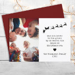 Tarjeta Festiva Tipografía de época divertida Navidades rojos de f<br><div class="desc">Añada un toque de humor y encanto vintage a su temporada de vacaciones con nuestra tarjeta de vacaciones de Navidades rojos de fotografía satelital. Esta carta, sencilla pero moderna, cuenta con un atrevido fondo rojo, perfecto para mostrar tu foto familiar favorita. El juego de la máquina de escribir de estilo...</div>