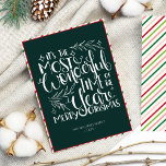 Tarjeta Festiva Tipografía de época Familia navideña<br><div class="desc">Típografía vintage Tarjeta navideña navideña de navidad</div>