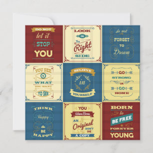 Tarjeta Festiva Tipografía de eslogan