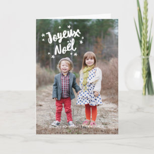 Tarjeta Festiva Tipografía foto de voeux de Noël