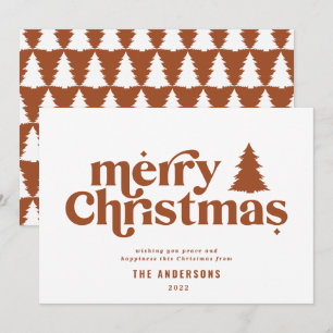 Tarjeta Festiva Tipografía gráfica de los Navidades más graciosos