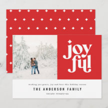 Tipografía moderna mínima de Navidades rojos