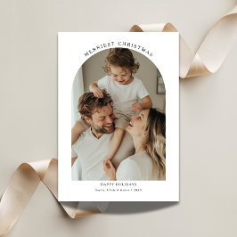 Tarjeta Festiva Tipografía moderna Navidades artísticos