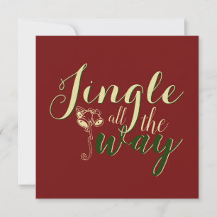 Tarjeta Festiva Tipografía retro Añade tu jingle de texto todo el 