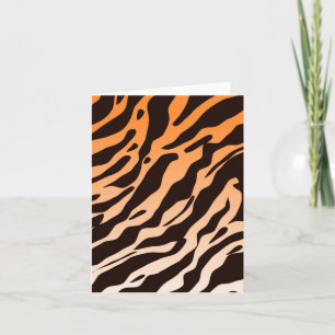 Tarjeta Festiva Tiras de tigre