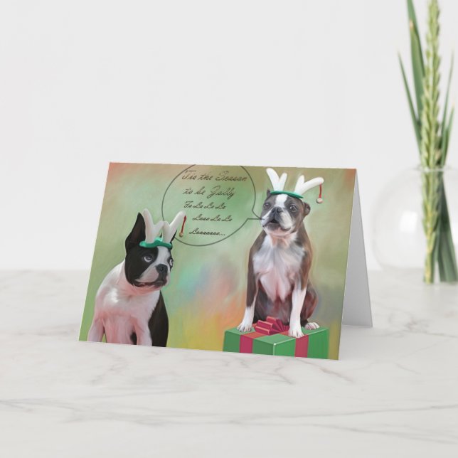 Tarjeta Festiva Tis la estación… (Anverso)