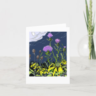 Tarjeta Festiva Tistes y flores