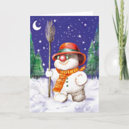 Tarjeta Festiva *Títere de nieve*