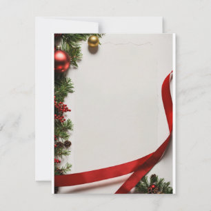 Tarjeta Festiva Título: "Deseos festivos desatados: Chr Personaliz