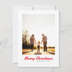 Tarjeta Festiva Título Personalizado para la Familia Holly