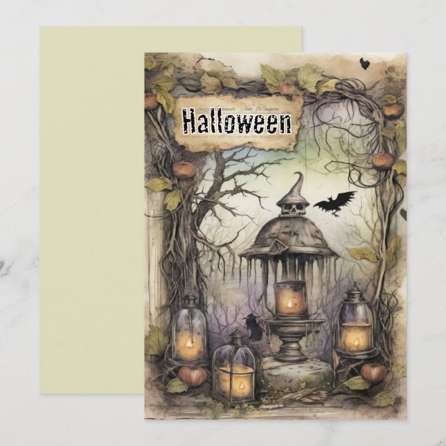 Tarjeta Festiva Título: Ritual de Whisperlight (Anverso / Reverso)