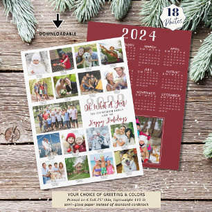 Tarjeta Festiva Títulos de fotos de qué año Calendario 2024 Sobred