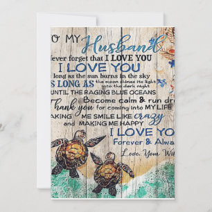 Tarjeta Festiva To My Man Gift, Personalized Gift To My Husband