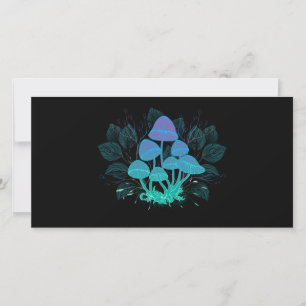 Tarjeta Festiva Toadstools en Bushes