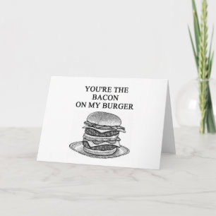 Tarjeta Festiva tocino cheesenurger lover