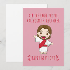 Tarjeta Festiva Todas las personas geniales nacen en diciembre Cum