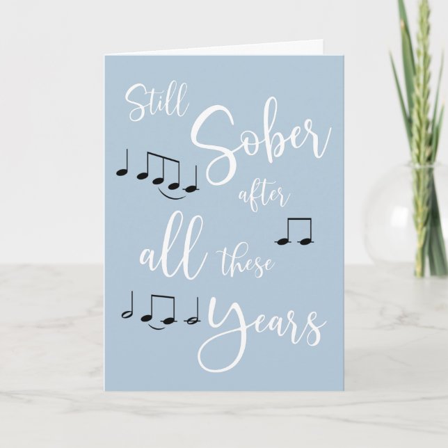 Tarjeta Festiva Todavía más sobrio después de todos estos años (Anverso)