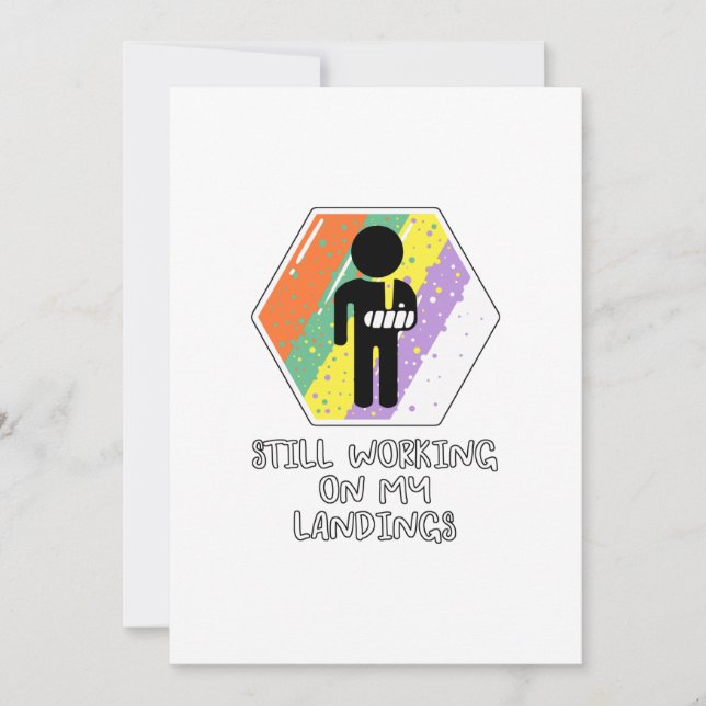 Tarjeta Festiva Todavía trabajando en los desembarques (Anverso)