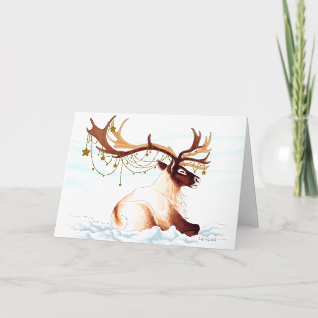 Tarjeta Festiva Todo cubierto hacia fuera (Anverso)