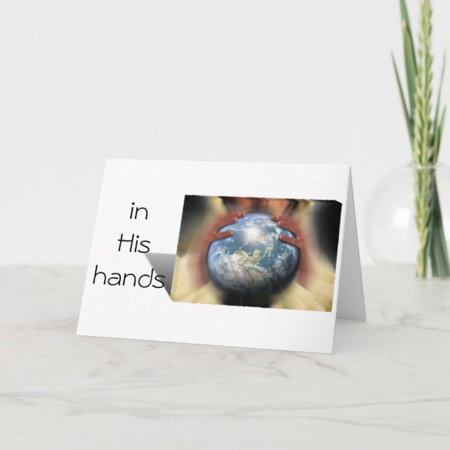 Tarjeta Festiva Todo el mundo en sus manos (Anverso)