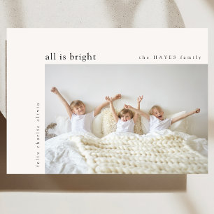 Tarjeta Festiva Todo es brillante Navidades mínimos niños foto ver