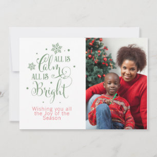 Tarjeta Festiva Todo es Cómputo/Navidad/Personalizado a doble cara