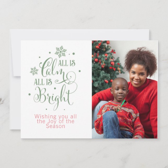 Tarjeta Festiva Todo es Cómputo/Navidad/Personalizado a doble cara (Anverso)