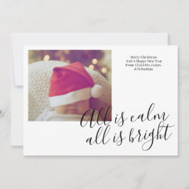 Tarjeta Festiva Todo Es Tranquilidad, Todo Es Navidades Personaliz