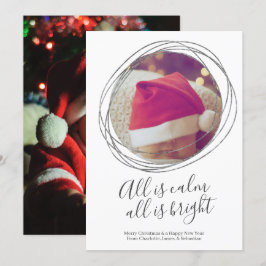 Tarjeta Festiva Todo Es Tranquilidad, Todo Es Navidades Personaliz