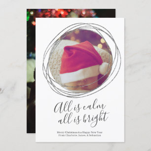 Tarjeta Festiva Todo Es Tranquilidad, Todo Es Navidades Personaliz